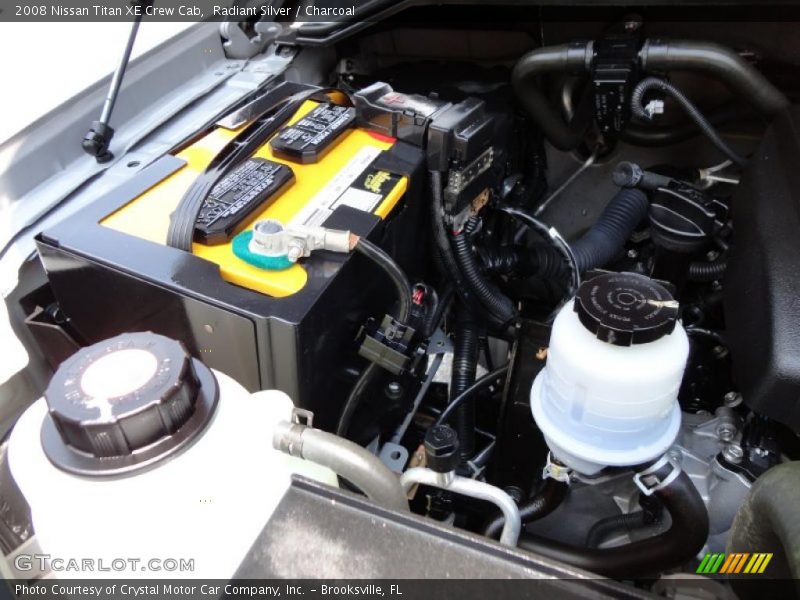 Radiant Silver / Charcoal 2008 Nissan Titan XE Crew Cab