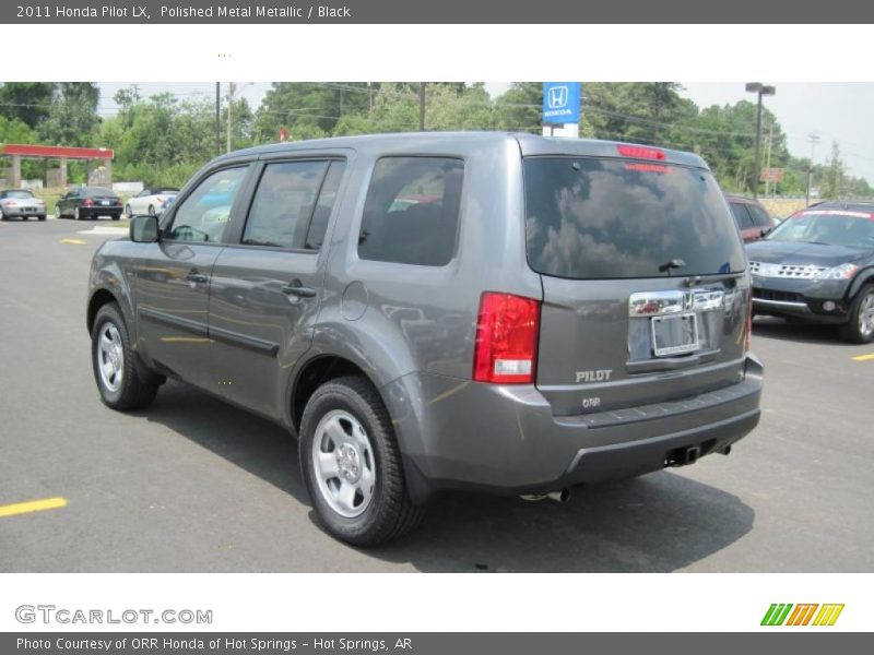 Polished Metal Metallic / Black 2011 Honda Pilot LX