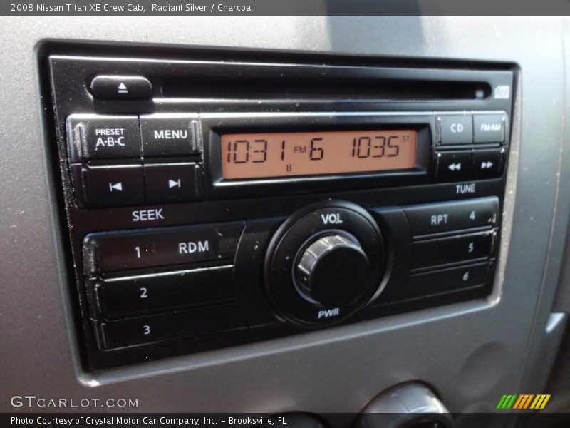 Radiant Silver / Charcoal 2008 Nissan Titan XE Crew Cab