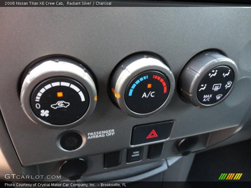 Controls of 2008 Titan XE Crew Cab