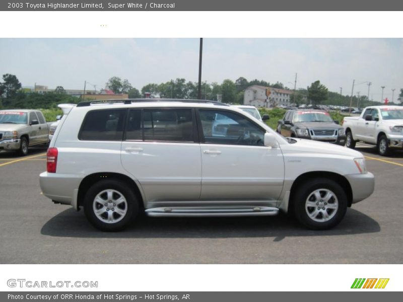 Super White / Charcoal 2003 Toyota Highlander Limited