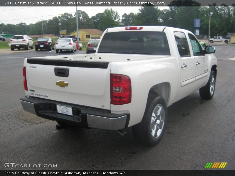 White Diamond Tricoat / Light Cashmere/Ebony 2011 Chevrolet Silverado 1500 LT Crew Cab