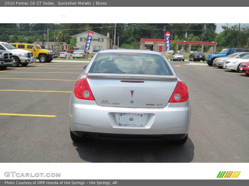 Quicksilver Metallic / Ebony 2010 Pontiac G6 GT Sedan