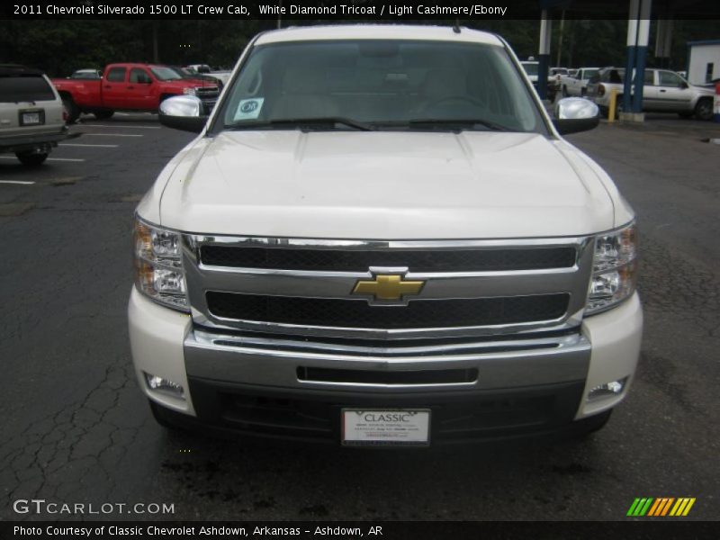 White Diamond Tricoat / Light Cashmere/Ebony 2011 Chevrolet Silverado 1500 LT Crew Cab