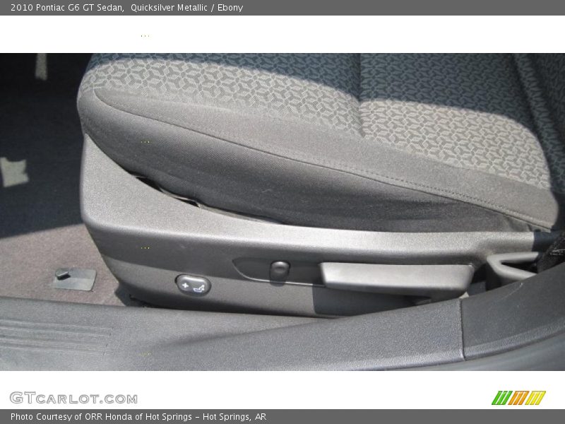 Quicksilver Metallic / Ebony 2010 Pontiac G6 GT Sedan