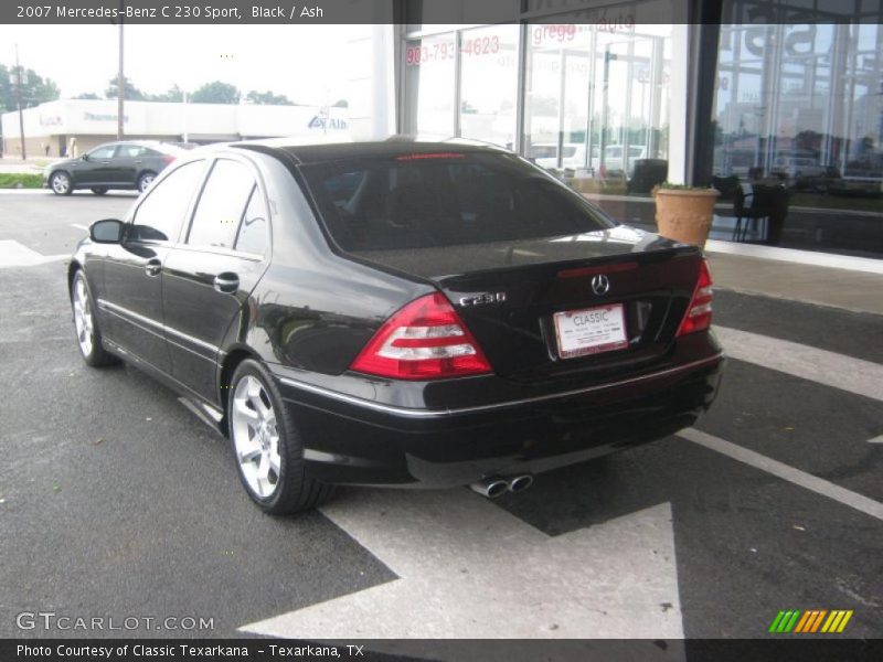Black / Ash 2007 Mercedes-Benz C 230 Sport