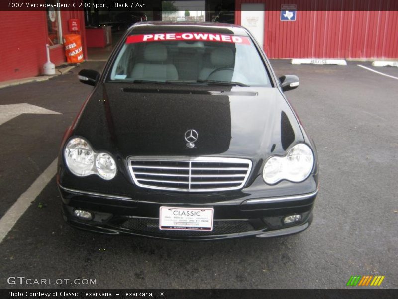 Black / Ash 2007 Mercedes-Benz C 230 Sport