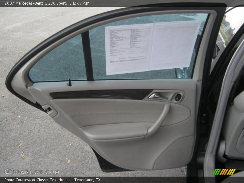 Black / Ash 2007 Mercedes-Benz C 230 Sport