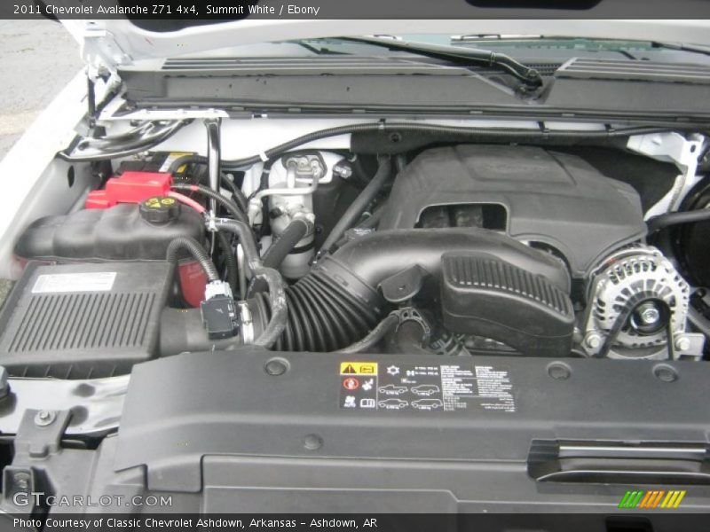 Summit White / Ebony 2011 Chevrolet Avalanche Z71 4x4