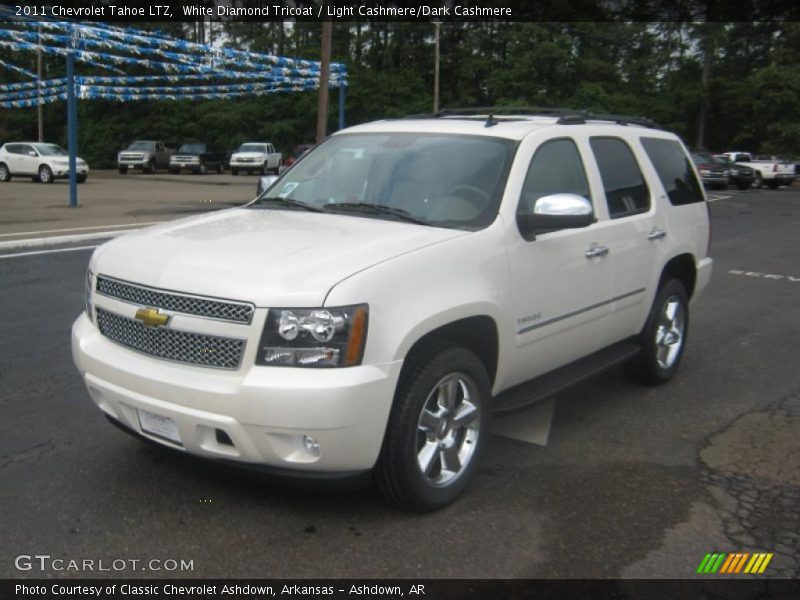 White Diamond Tricoat / Light Cashmere/Dark Cashmere 2011 Chevrolet Tahoe LTZ