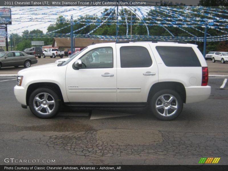 White Diamond Tricoat / Light Cashmere/Dark Cashmere 2011 Chevrolet Tahoe LTZ