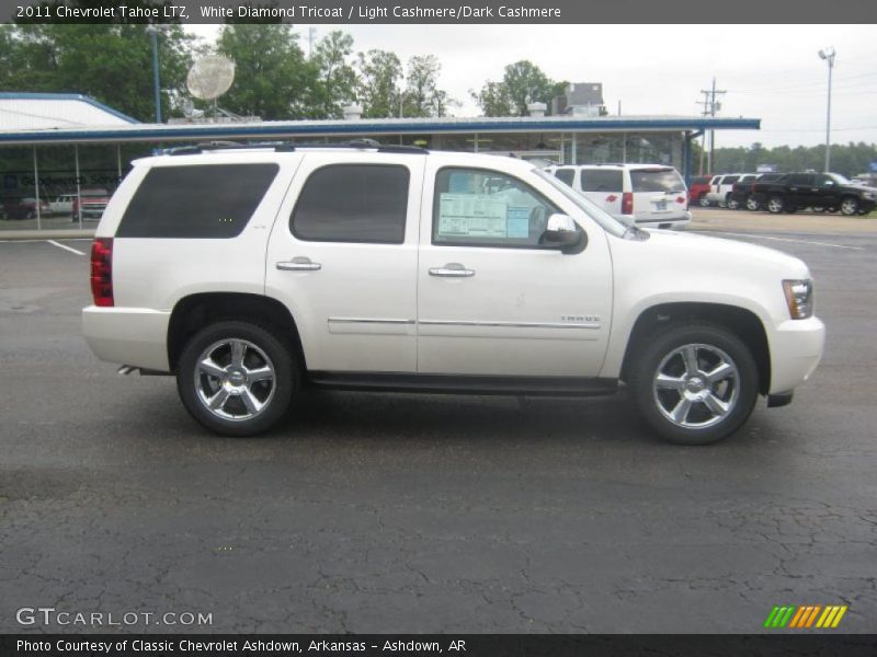 White Diamond Tricoat / Light Cashmere/Dark Cashmere 2011 Chevrolet Tahoe LTZ