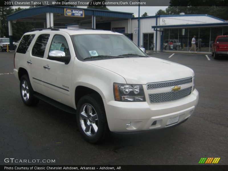 White Diamond Tricoat / Light Cashmere/Dark Cashmere 2011 Chevrolet Tahoe LTZ