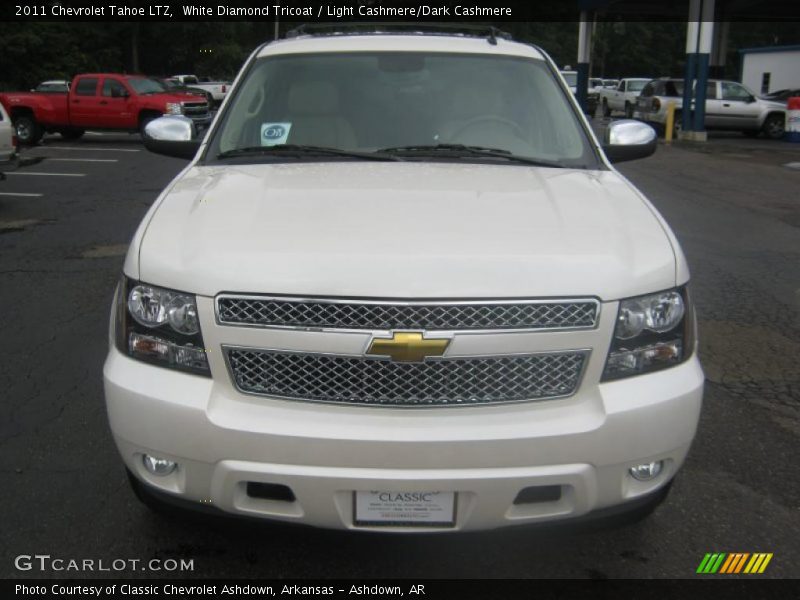 White Diamond Tricoat / Light Cashmere/Dark Cashmere 2011 Chevrolet Tahoe LTZ