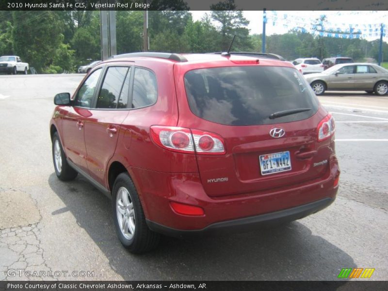 Venetian Red / Beige 2010 Hyundai Santa Fe GLS