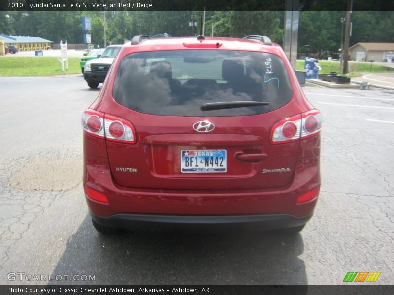 Venetian Red / Beige 2010 Hyundai Santa Fe GLS