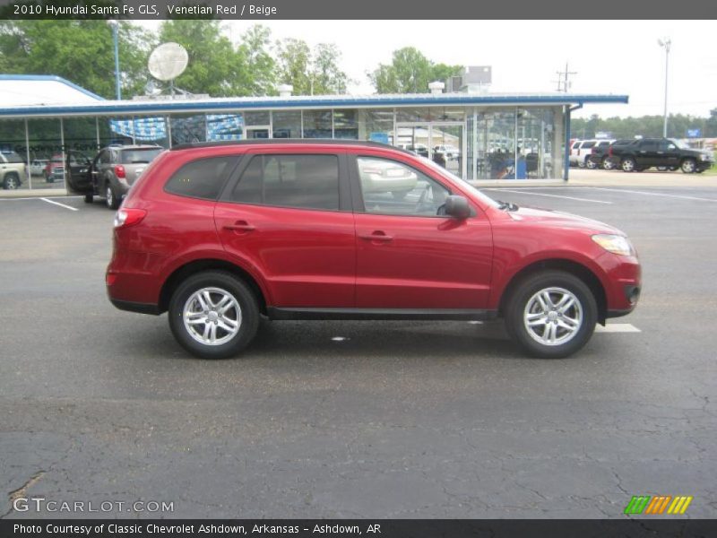 Venetian Red / Beige 2010 Hyundai Santa Fe GLS