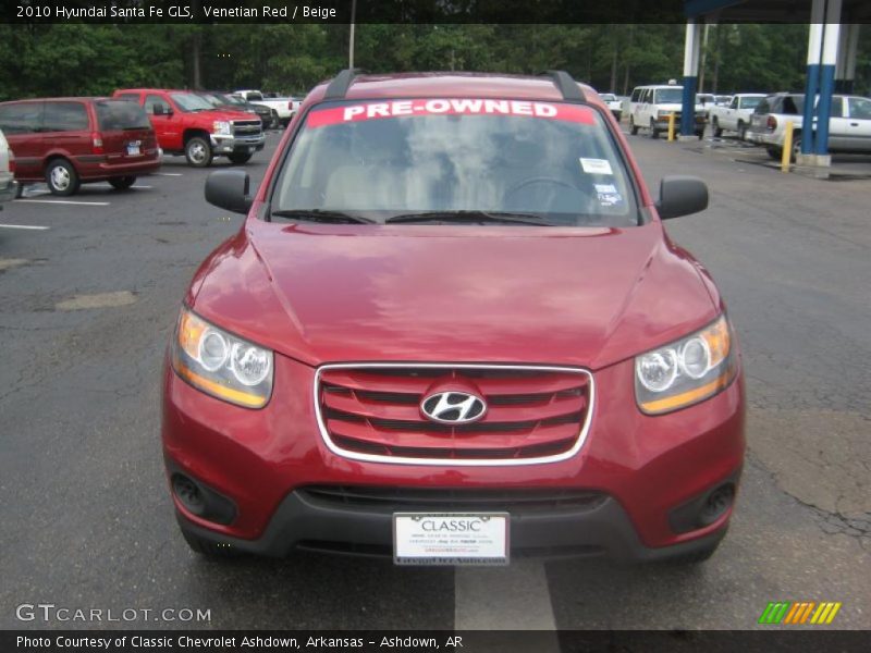 Venetian Red / Beige 2010 Hyundai Santa Fe GLS