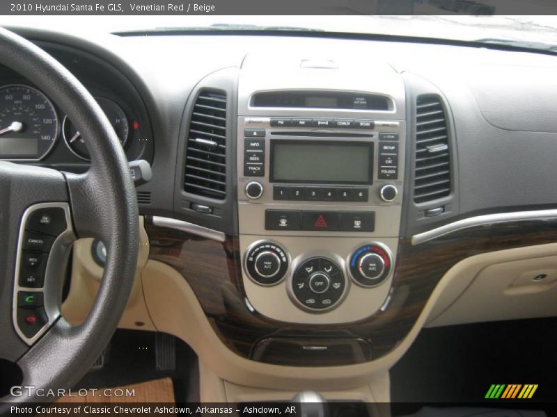 Venetian Red / Beige 2010 Hyundai Santa Fe GLS