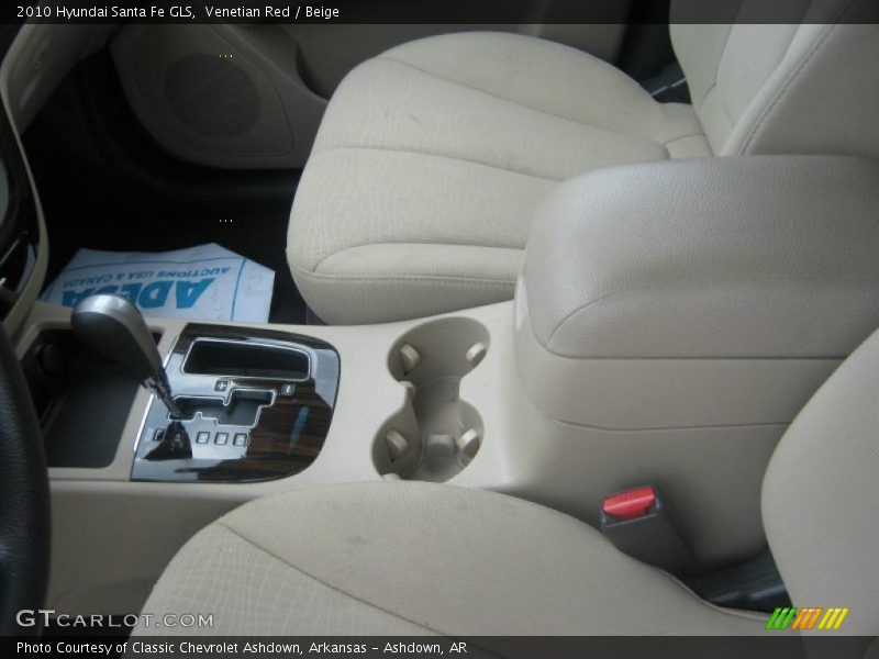 Venetian Red / Beige 2010 Hyundai Santa Fe GLS