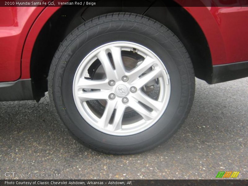 Venetian Red / Beige 2010 Hyundai Santa Fe GLS