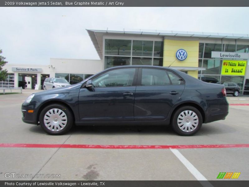 Blue Graphite Metallic / Art Grey 2009 Volkswagen Jetta S Sedan