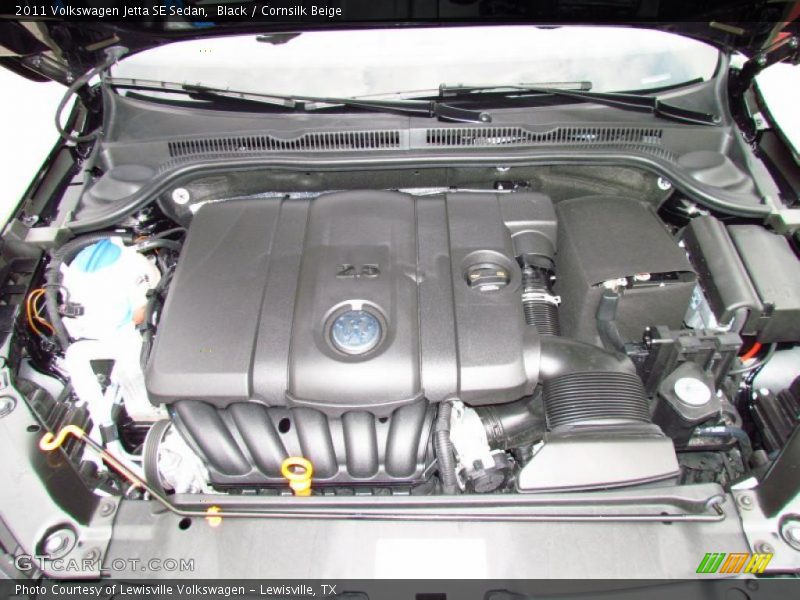 Black / Cornsilk Beige 2011 Volkswagen Jetta SE Sedan