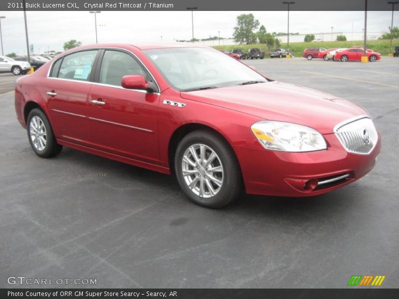 Crystal Red Tintcoat / Titanium 2011 Buick Lucerne CXL