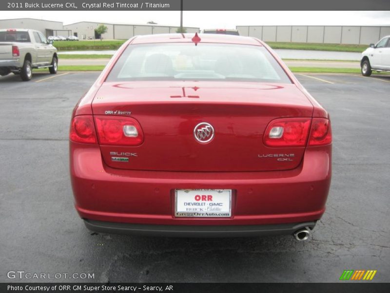 Crystal Red Tintcoat / Titanium 2011 Buick Lucerne CXL