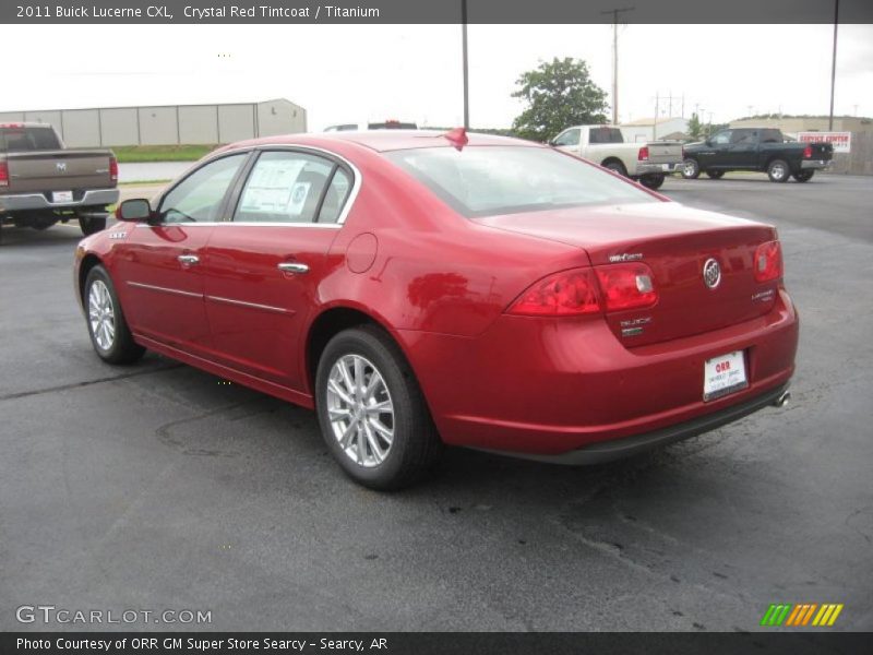 Crystal Red Tintcoat / Titanium 2011 Buick Lucerne CXL