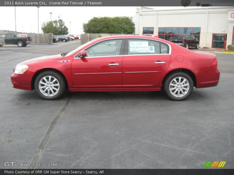 Crystal Red Tintcoat / Titanium 2011 Buick Lucerne CXL