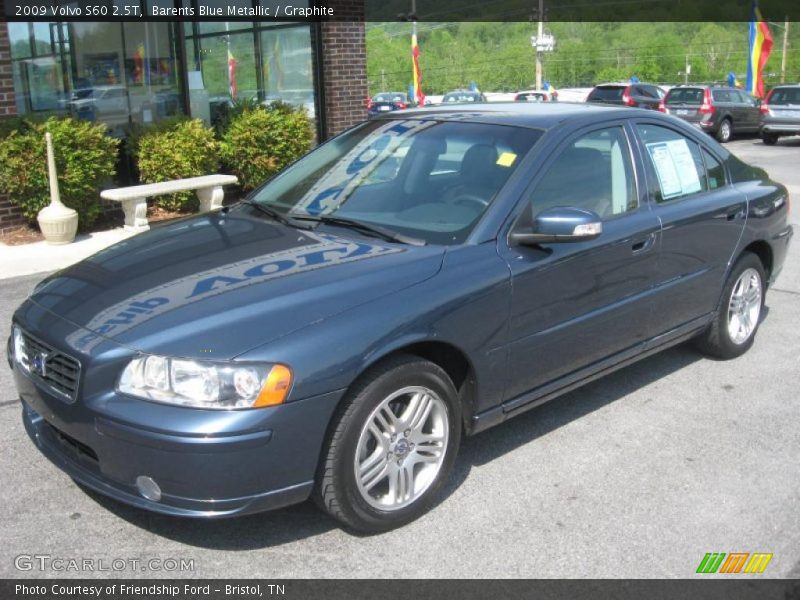 Barents Blue Metallic / Graphite 2009 Volvo S60 2.5T