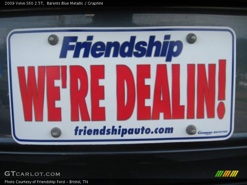 Barents Blue Metallic / Graphite 2009 Volvo S60 2.5T