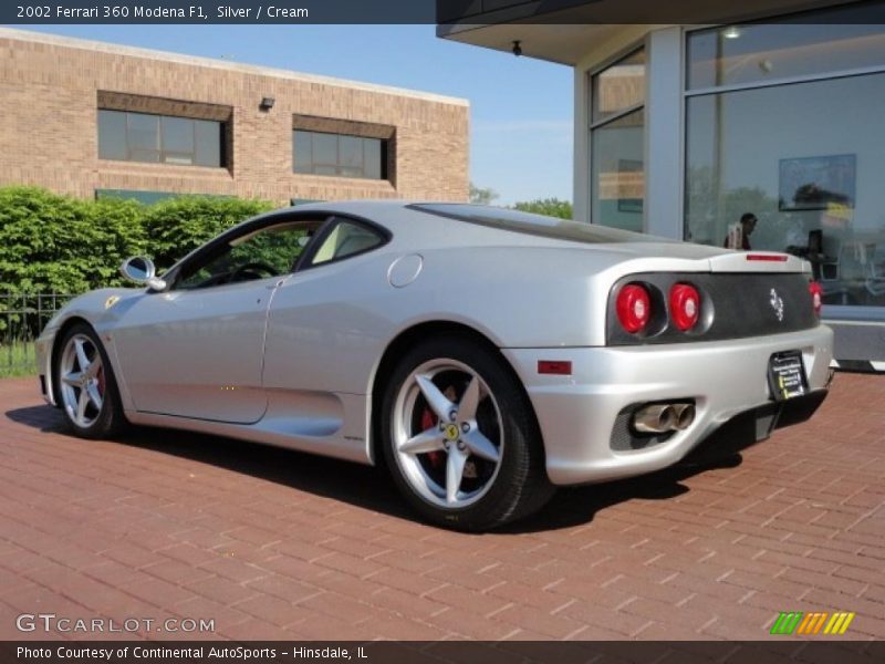 Silver / Cream 2002 Ferrari 360 Modena F1