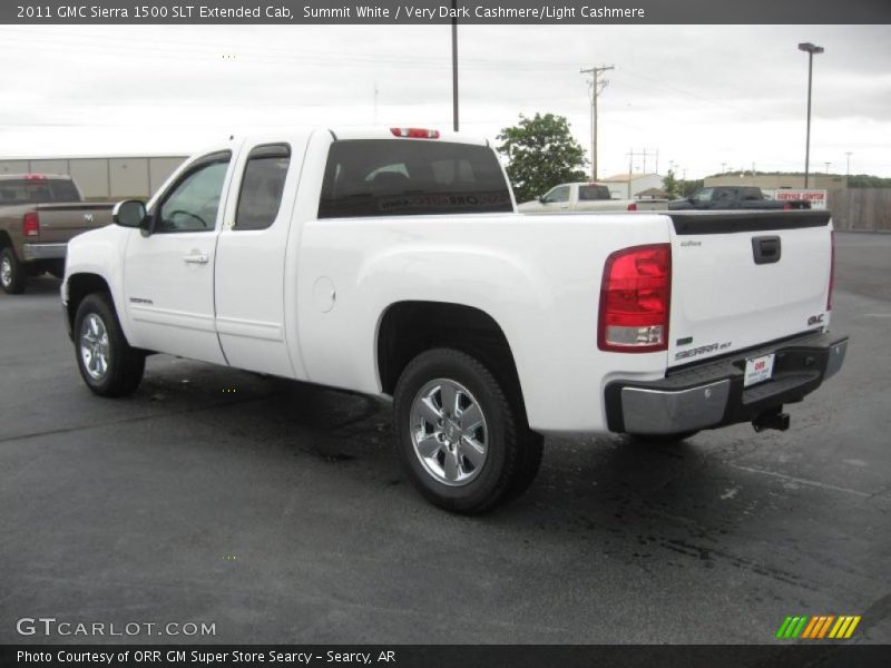 Summit White / Very Dark Cashmere/Light Cashmere 2011 GMC Sierra 1500 SLT Extended Cab