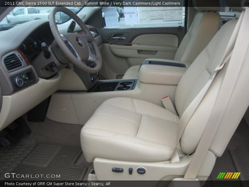  2011 Sierra 1500 SLT Extended Cab Very Dark Cashmere/Light Cashmere Interior