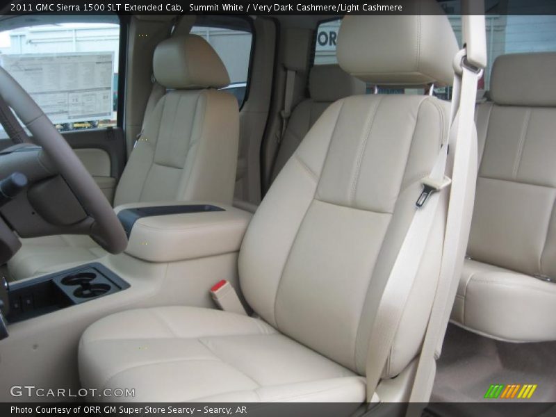  2011 Sierra 1500 SLT Extended Cab Very Dark Cashmere/Light Cashmere Interior