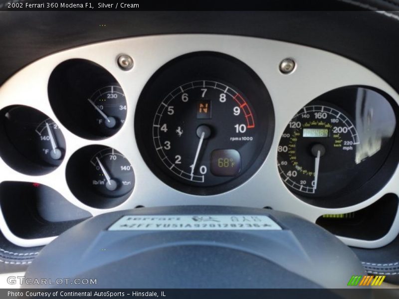  2002 360 Modena F1 Modena F1 Gauges