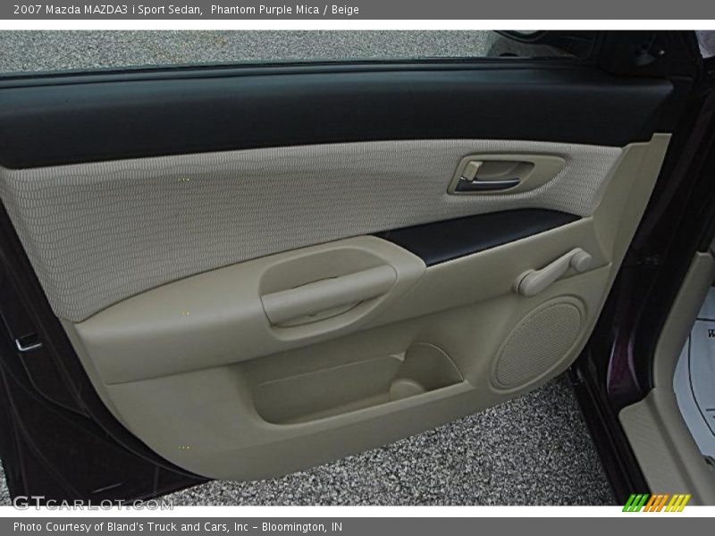 Phantom Purple Mica / Beige 2007 Mazda MAZDA3 i Sport Sedan