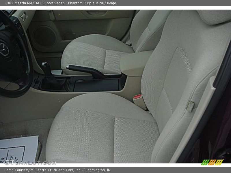 Phantom Purple Mica / Beige 2007 Mazda MAZDA3 i Sport Sedan
