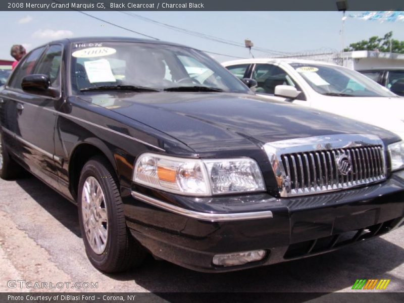 Black Clearcoat / Charcoal Black 2008 Mercury Grand Marquis GS