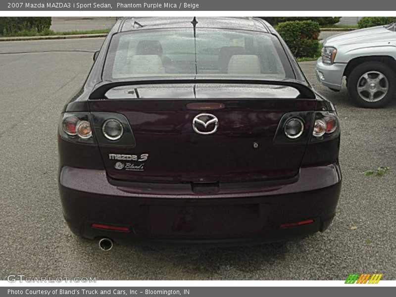 Phantom Purple Mica / Beige 2007 Mazda MAZDA3 i Sport Sedan