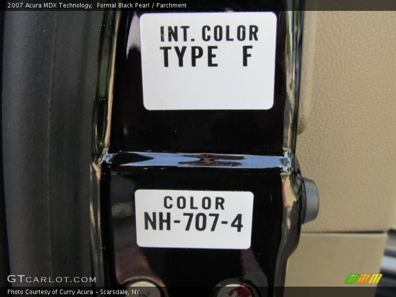 Formal Black Pearl / Parchment 2007 Acura MDX Technology