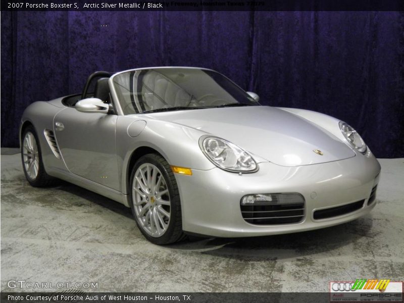 Arctic Silver Metallic / Black 2007 Porsche Boxster S