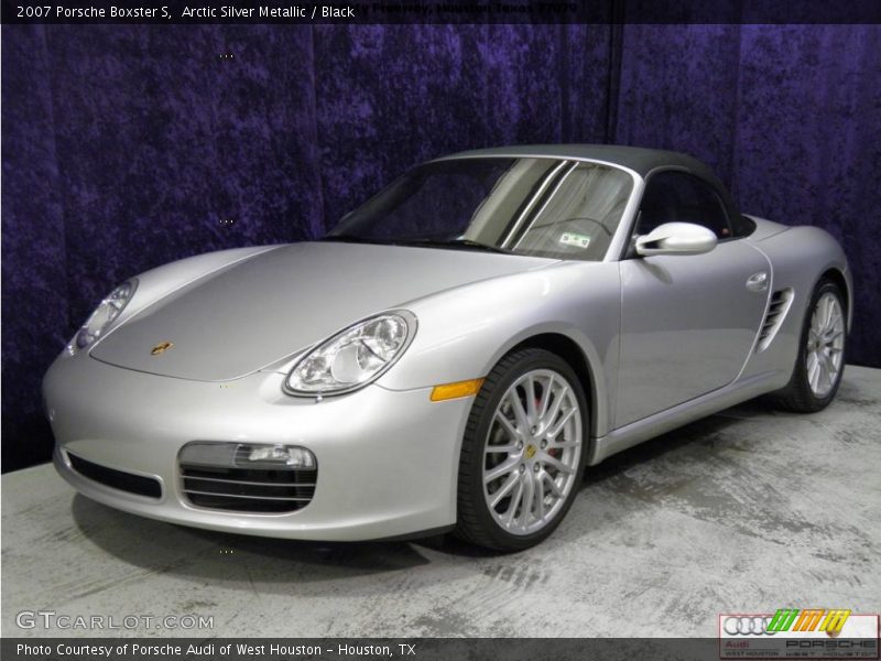 Arctic Silver Metallic / Black 2007 Porsche Boxster S