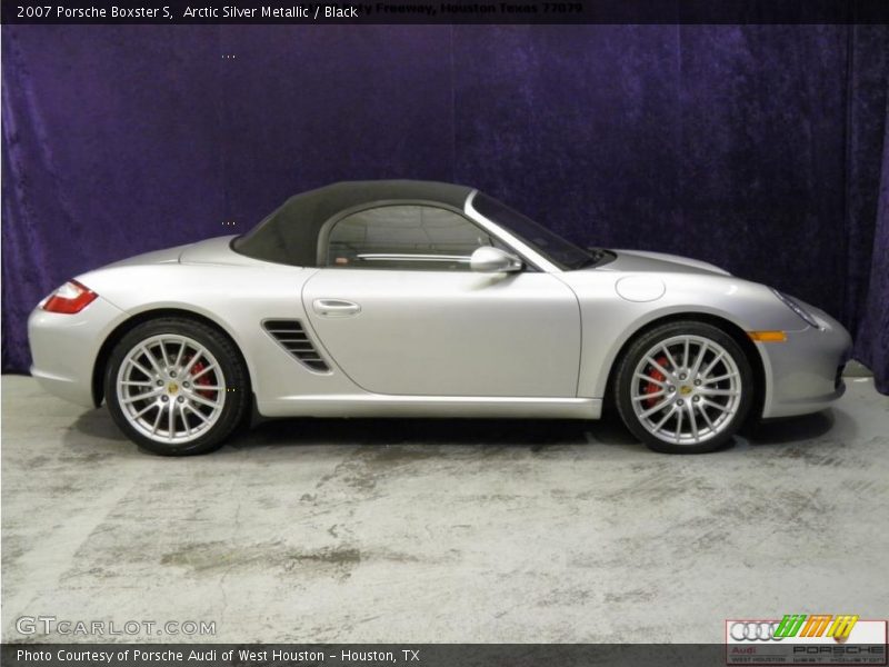 Arctic Silver Metallic / Black 2007 Porsche Boxster S