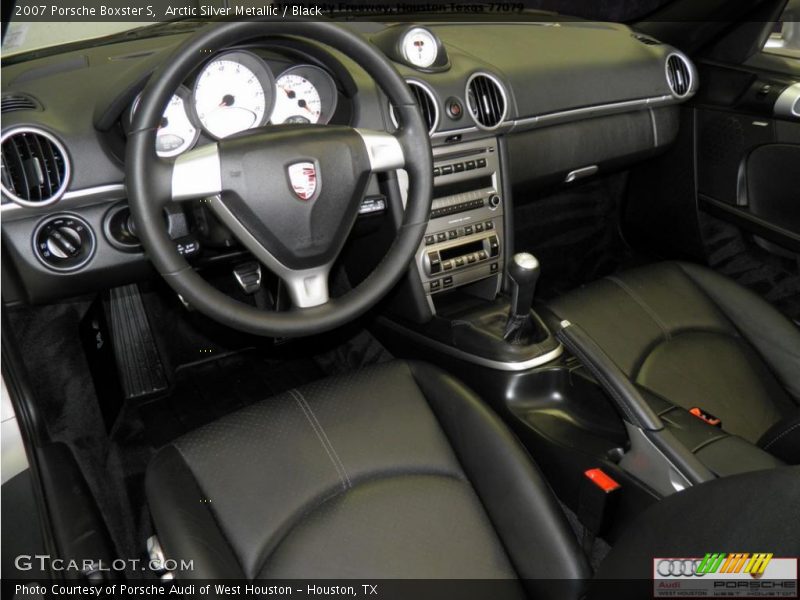 Arctic Silver Metallic / Black 2007 Porsche Boxster S