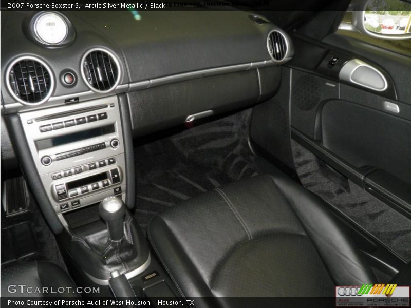 Arctic Silver Metallic / Black 2007 Porsche Boxster S