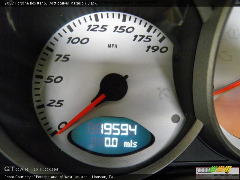 Arctic Silver Metallic / Black 2007 Porsche Boxster S