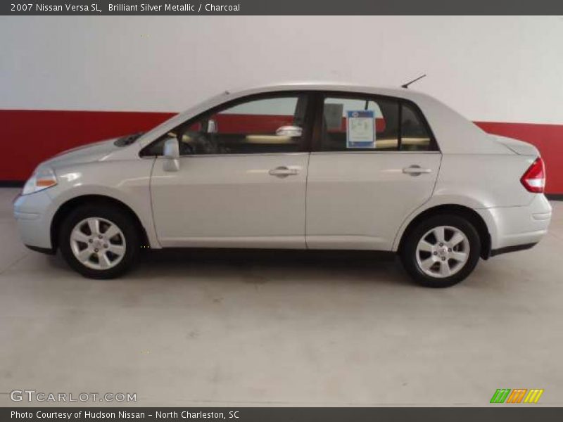 Brilliant Silver Metallic / Charcoal 2007 Nissan Versa SL